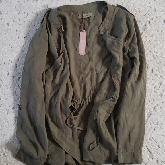 Drapey Green Cargo Jacket 